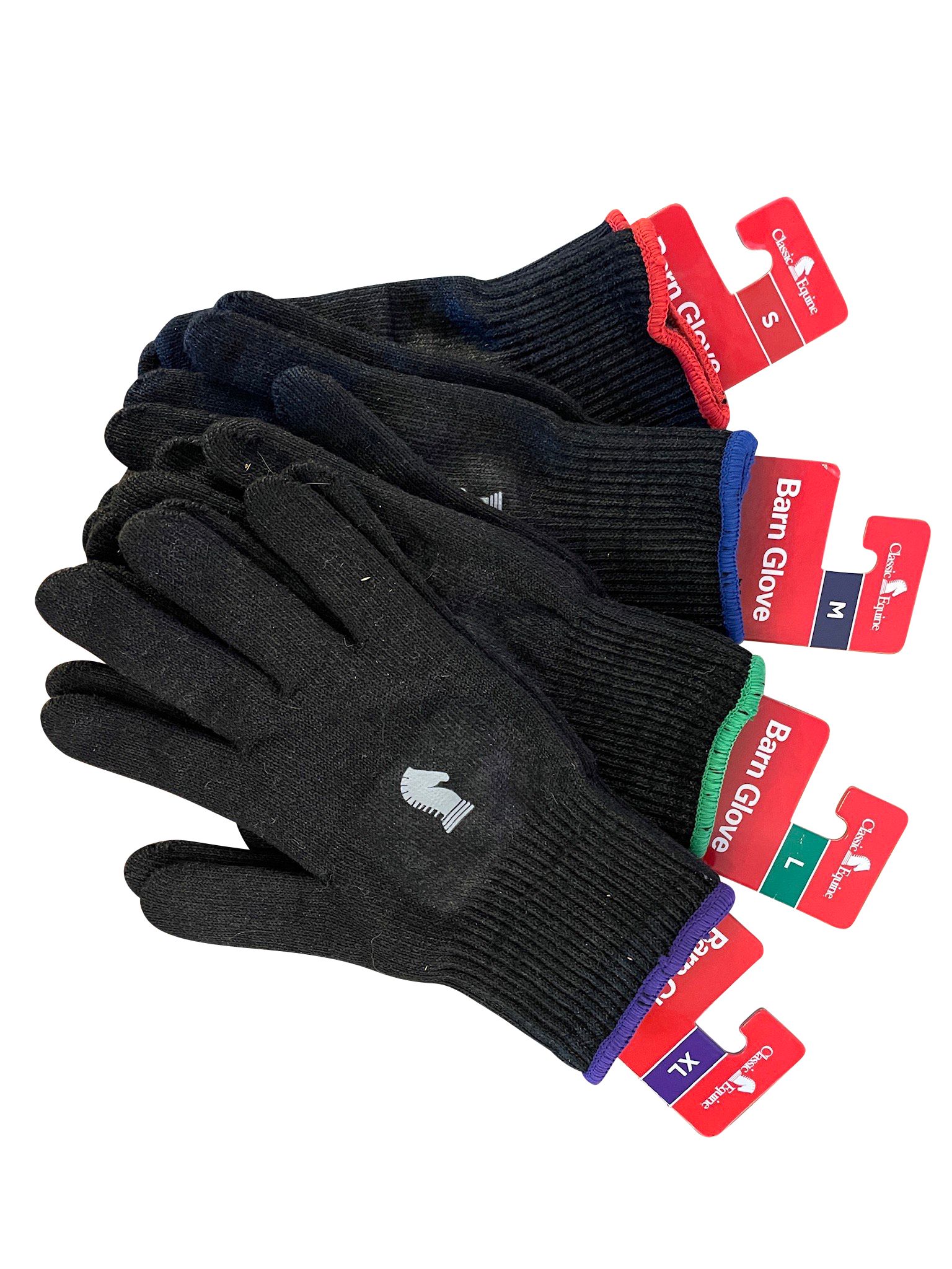 Barn Gloves Black/Blue Size M