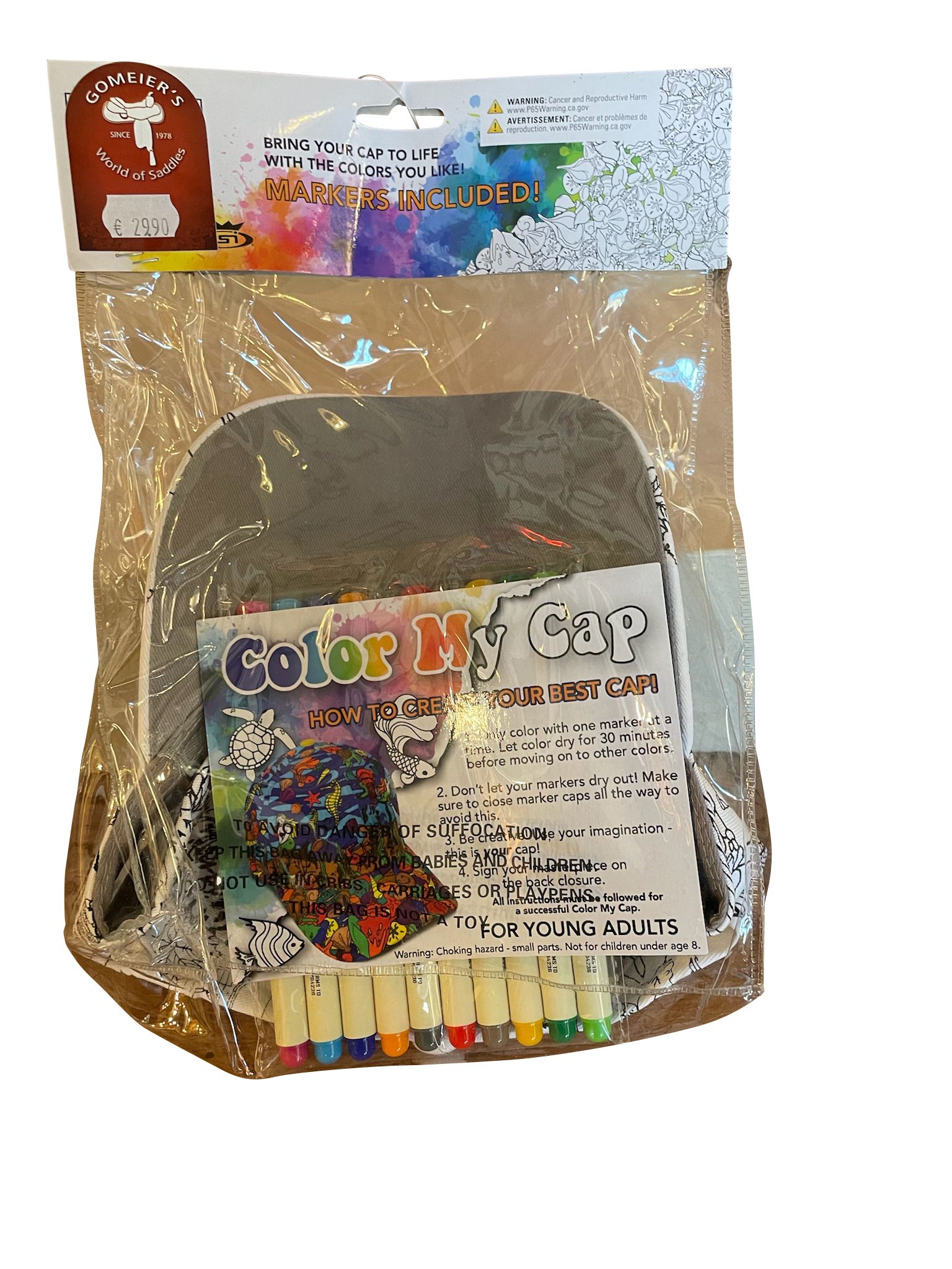 Color your Cap Waldmotiv Bär