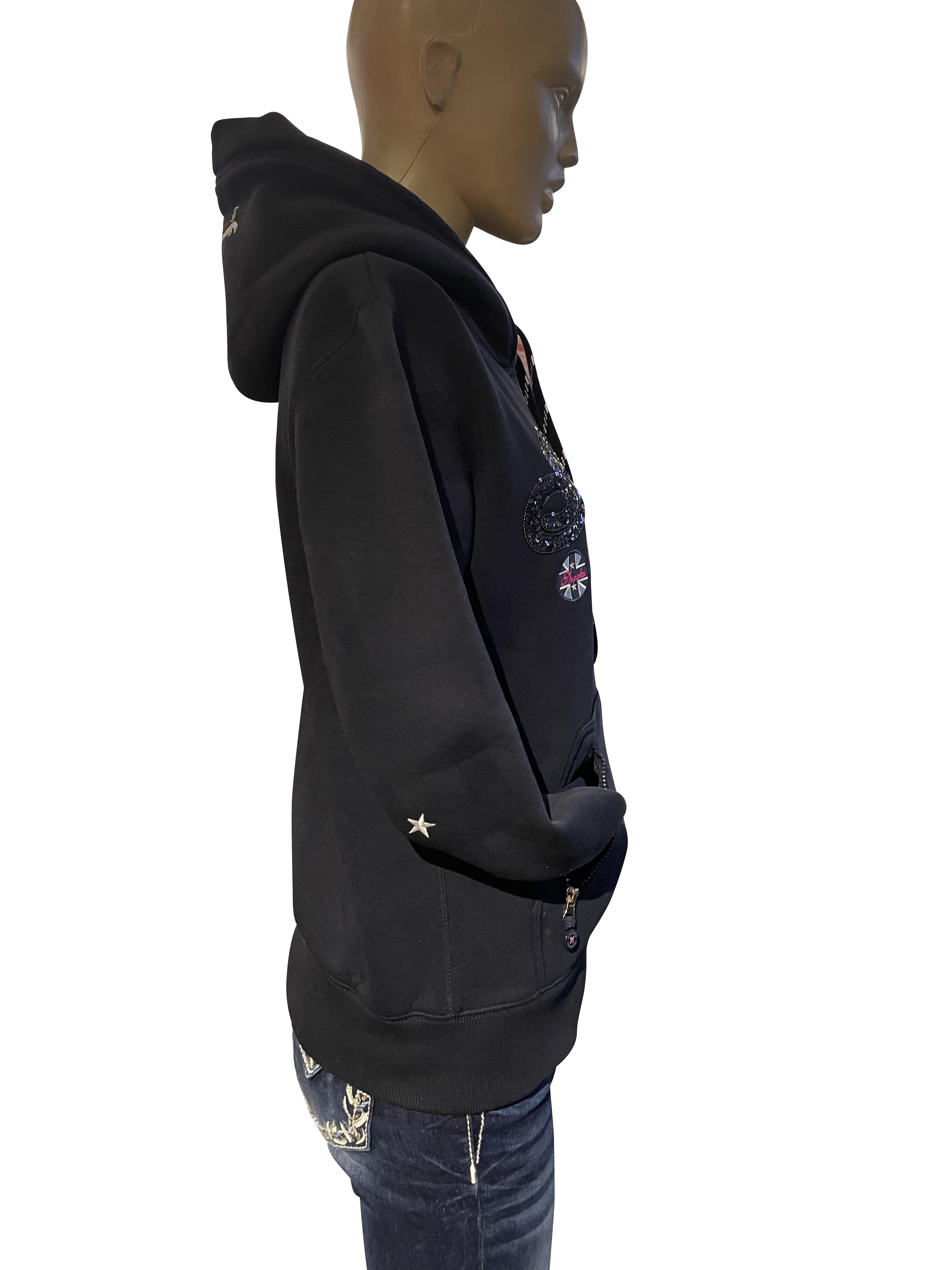 Hoody Roxi Sequin in navy blue