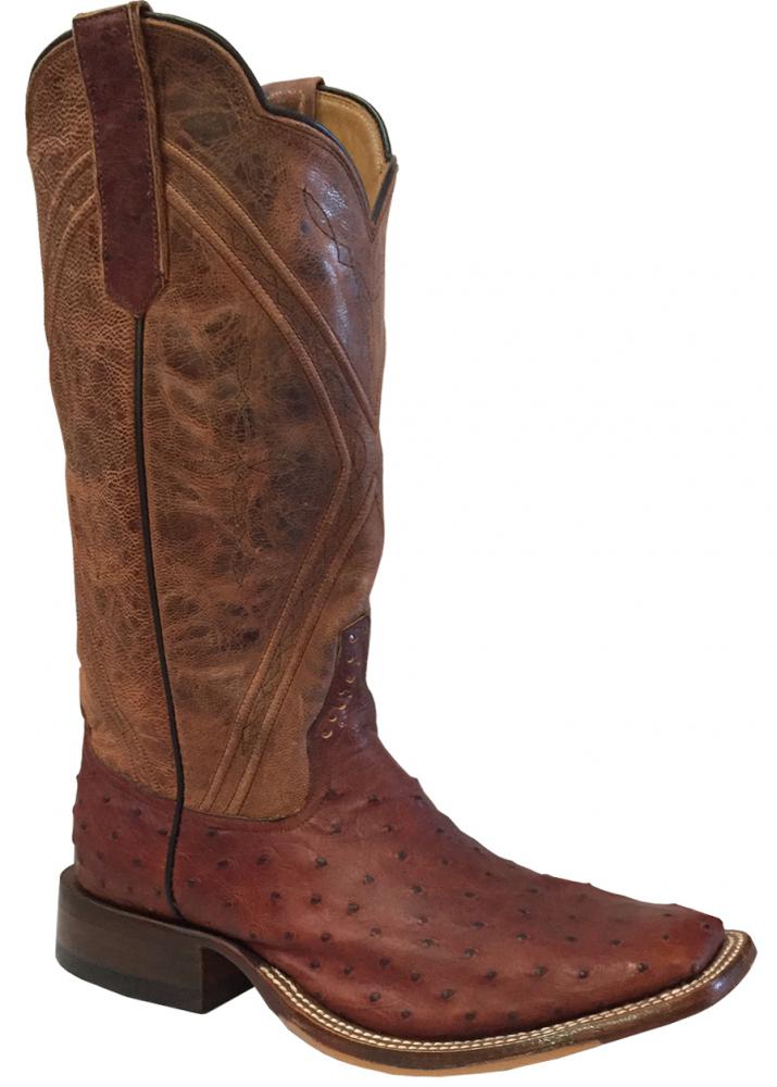 Ostrich Brandy Lux Mens Rios Stiefel