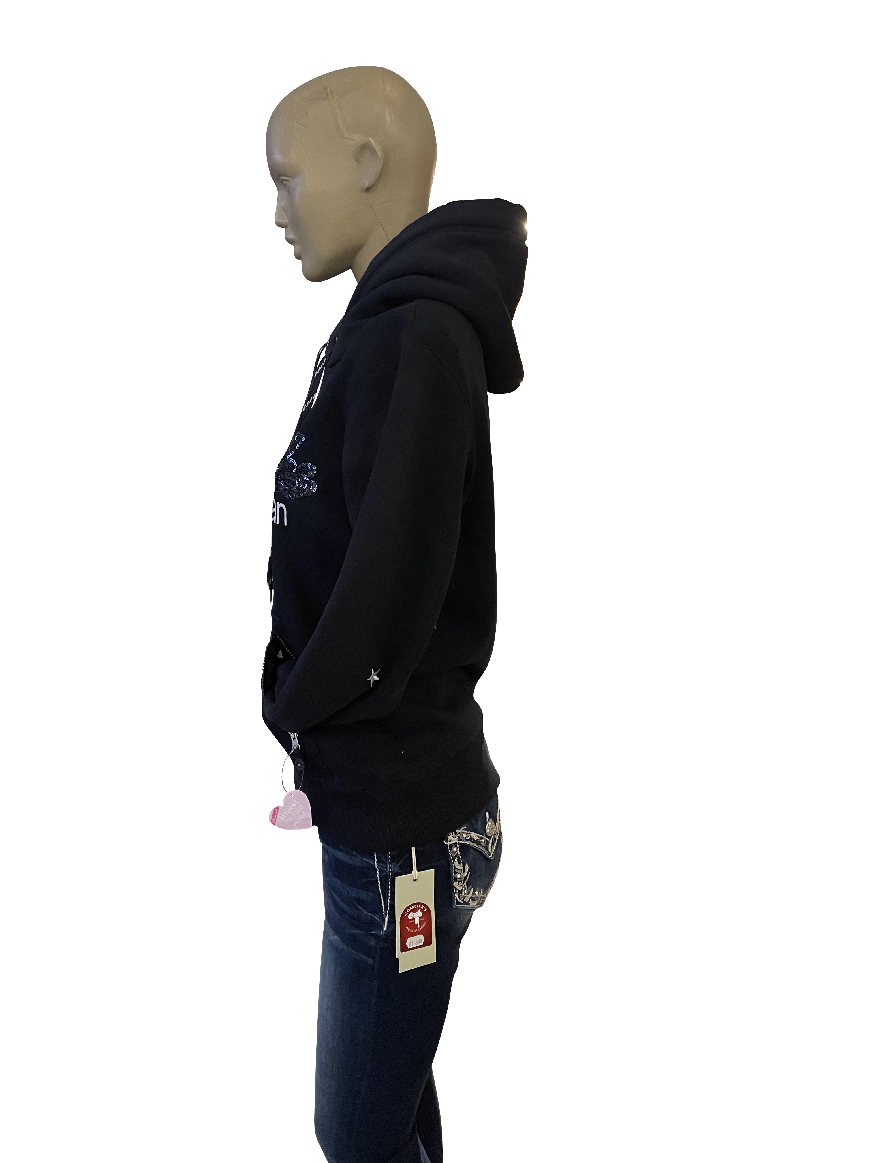 Hoody Roxi Sequin in navy blue