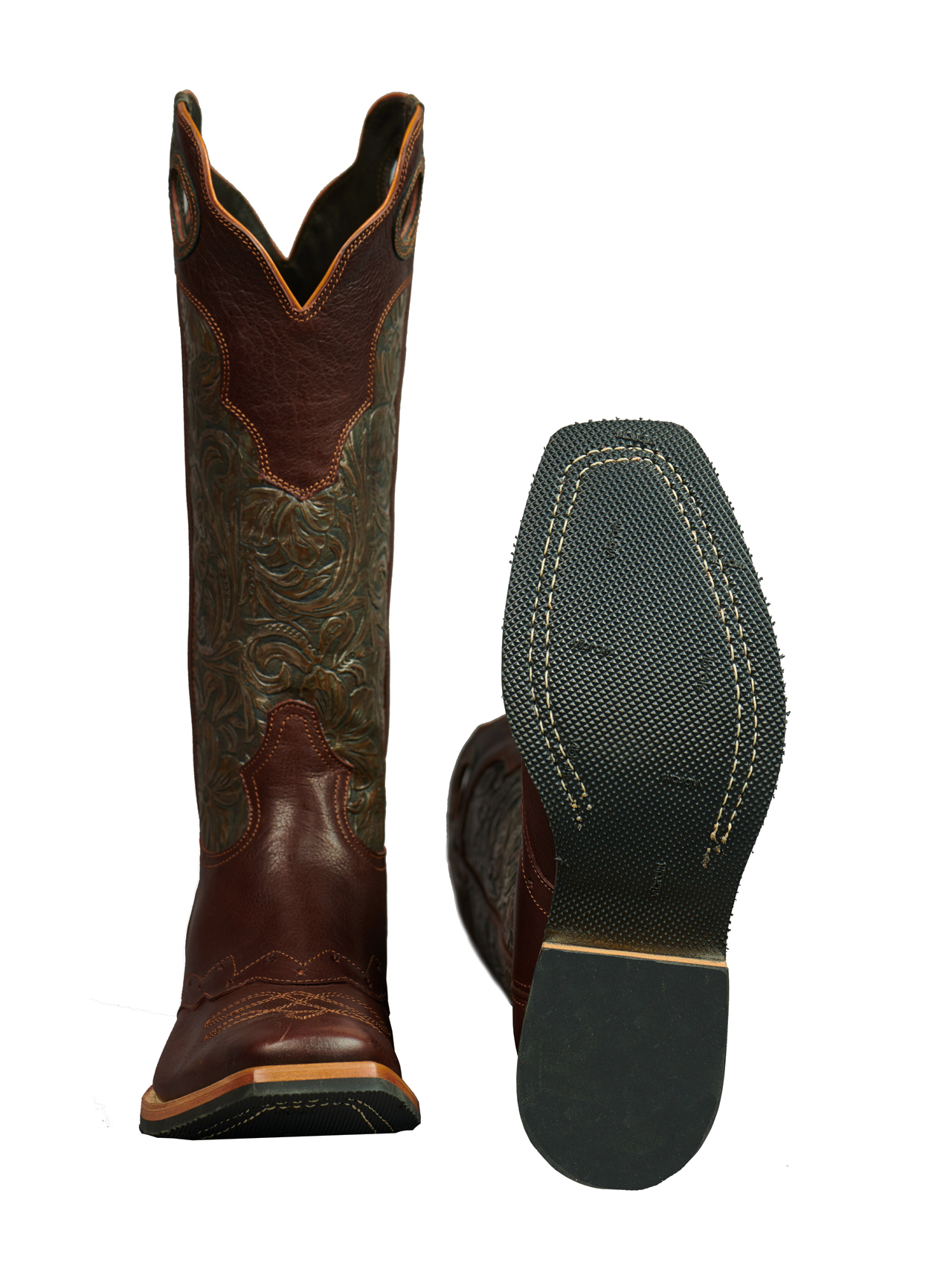 Secchiari Damen Stiefel long top brown