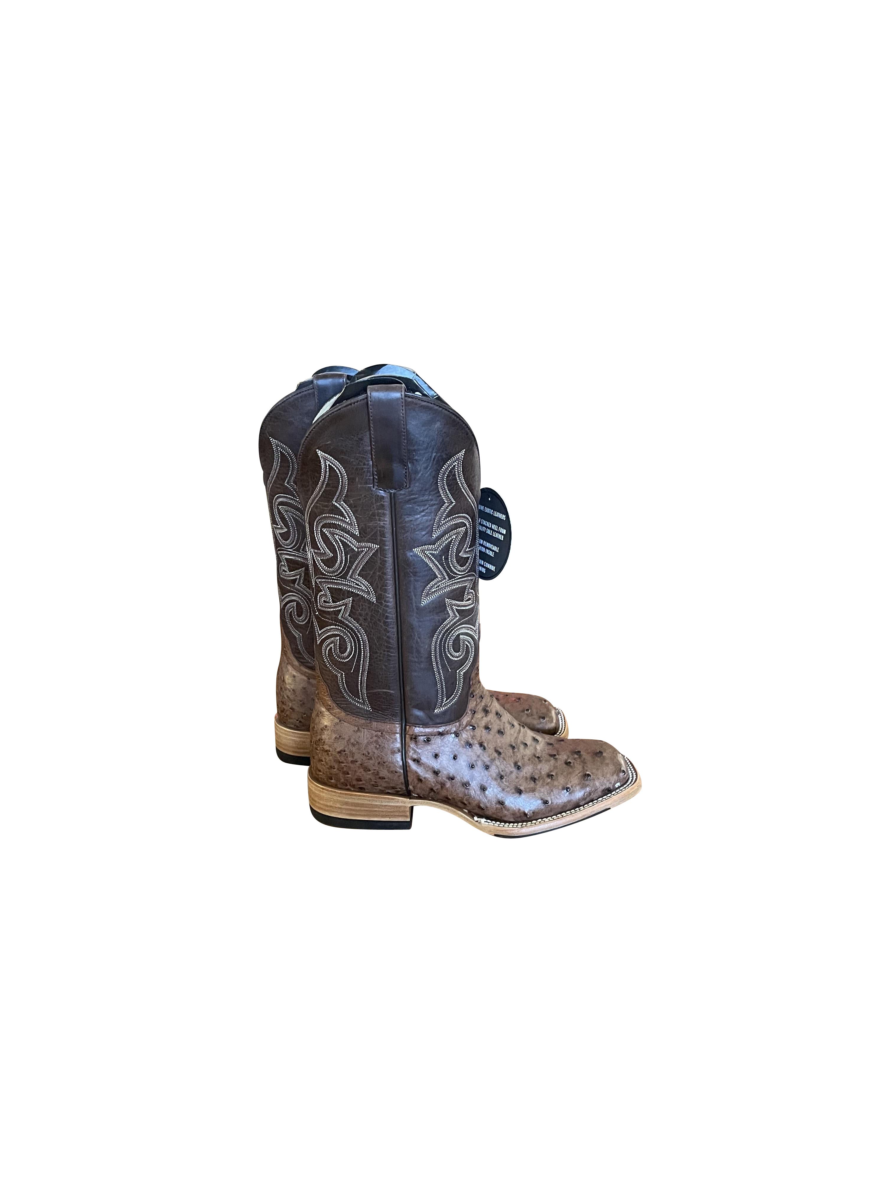 Stiefel HP Real Ostrich/Chocolate