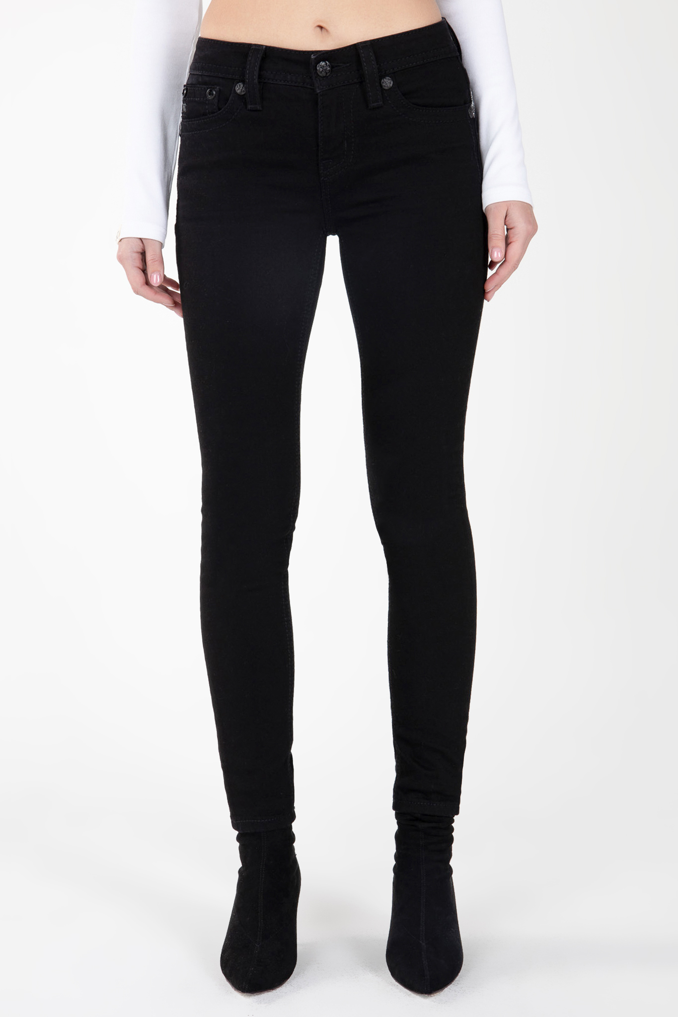 Miss Me Jeans Black Fleur De Lis