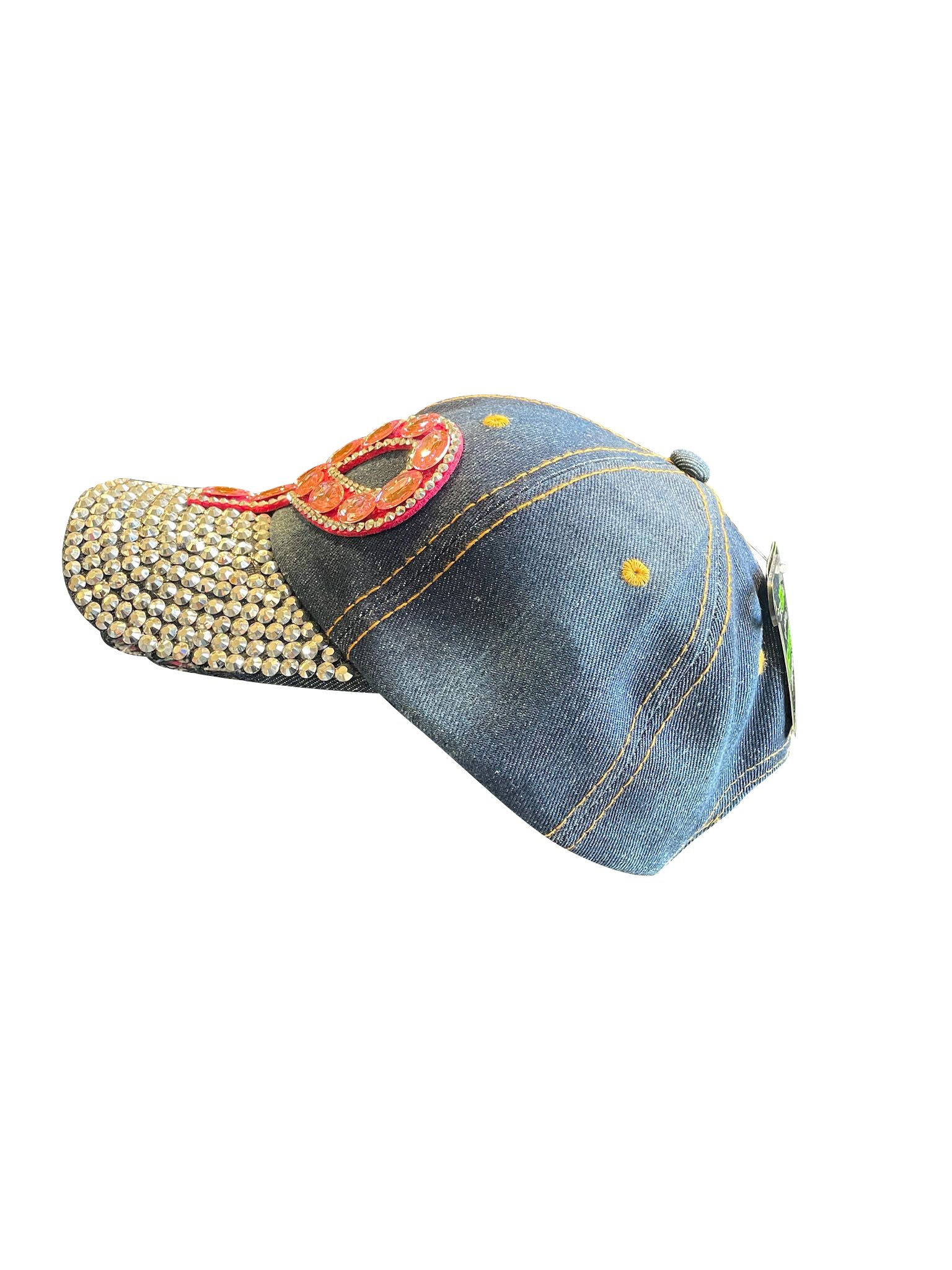 Cap Rosa Schleife/Jeans