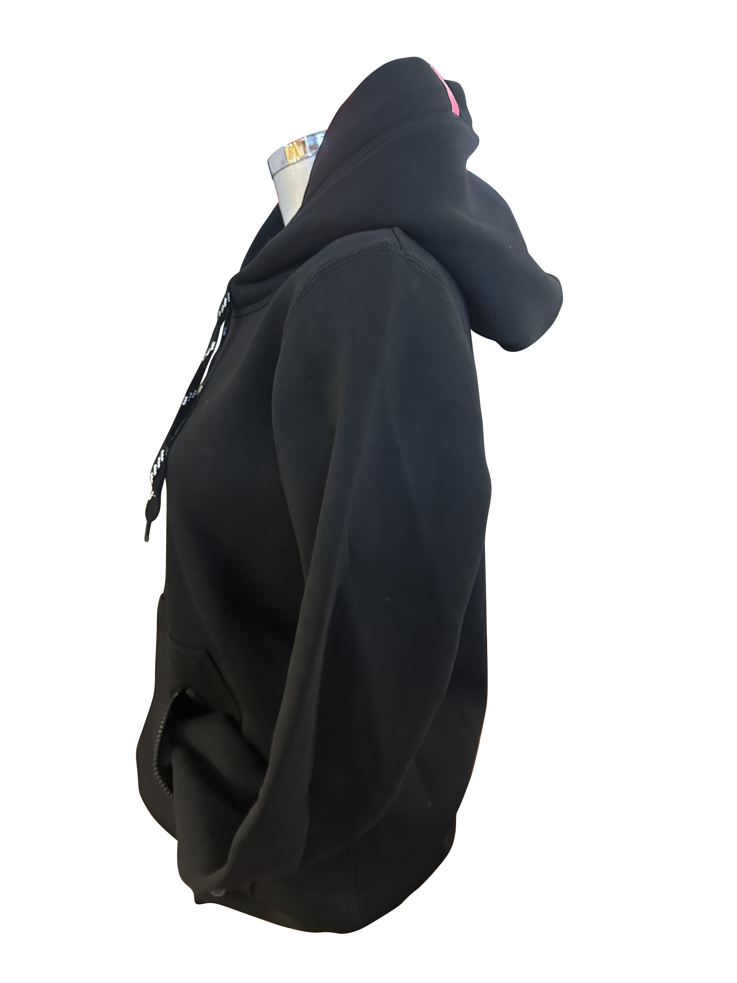 Hoody Crown Sequin in black