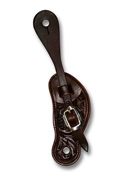 Sporenriemen Floral dunkel klein - Superior Saddlery