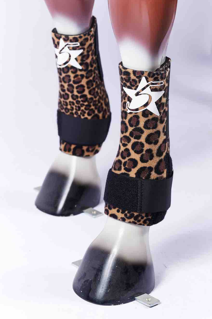 5 Star Boots - Cheetah Black Large