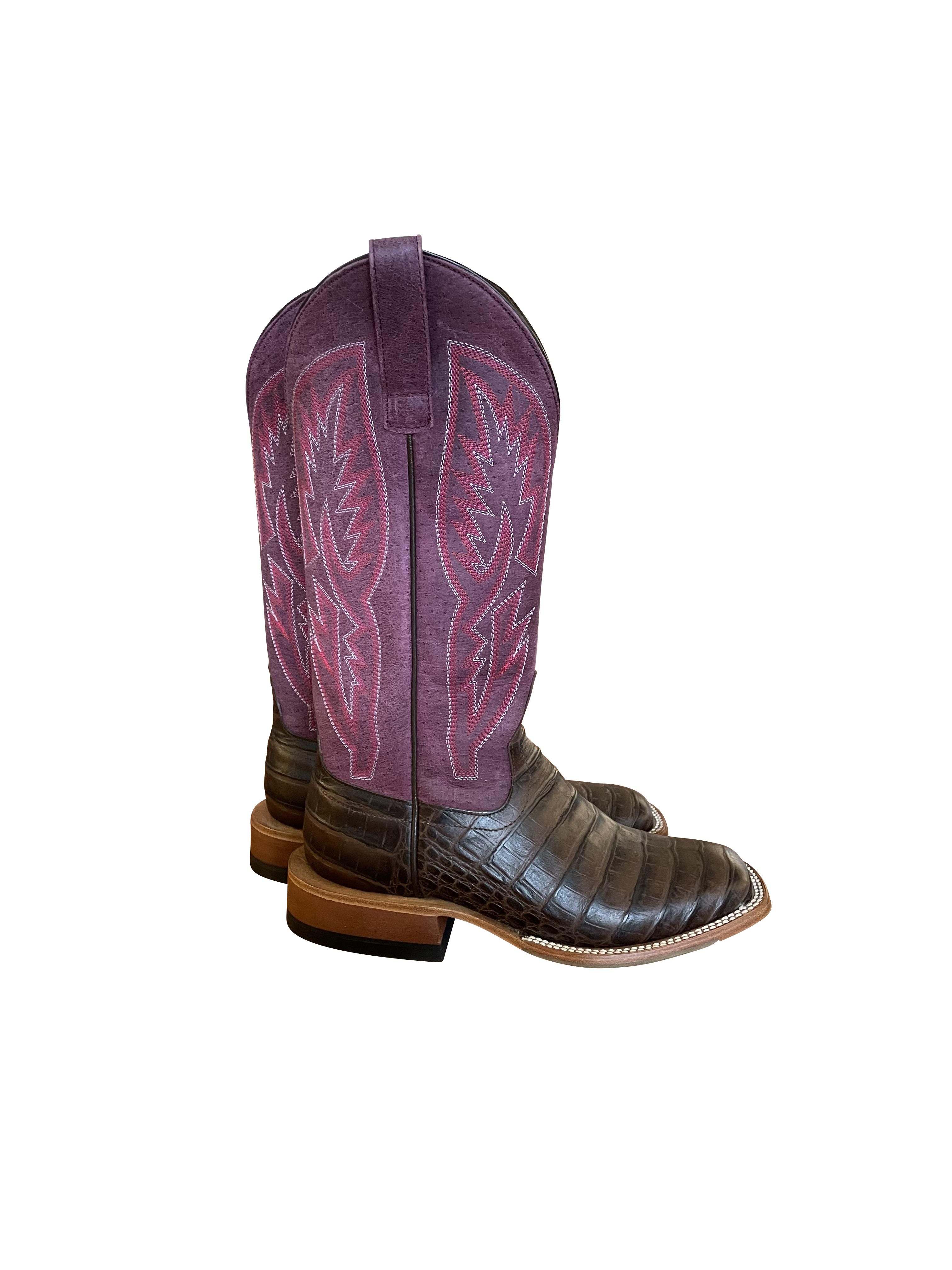 Stiefel MB Chocolate Caiman
