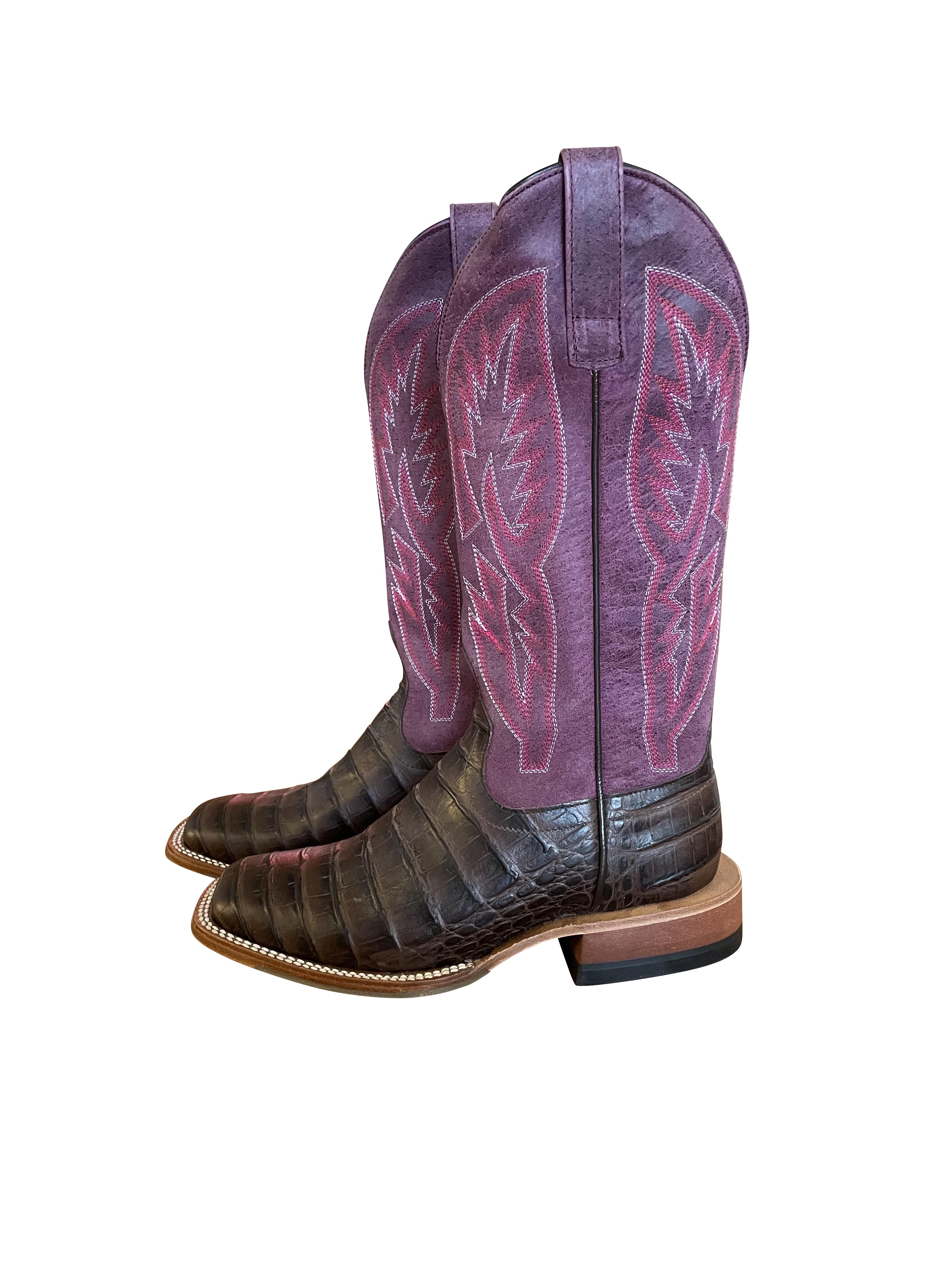Stiefel MB Chocolate Caiman