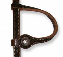 Einohr Flower dunkel Teardrop von Superior Saddlery