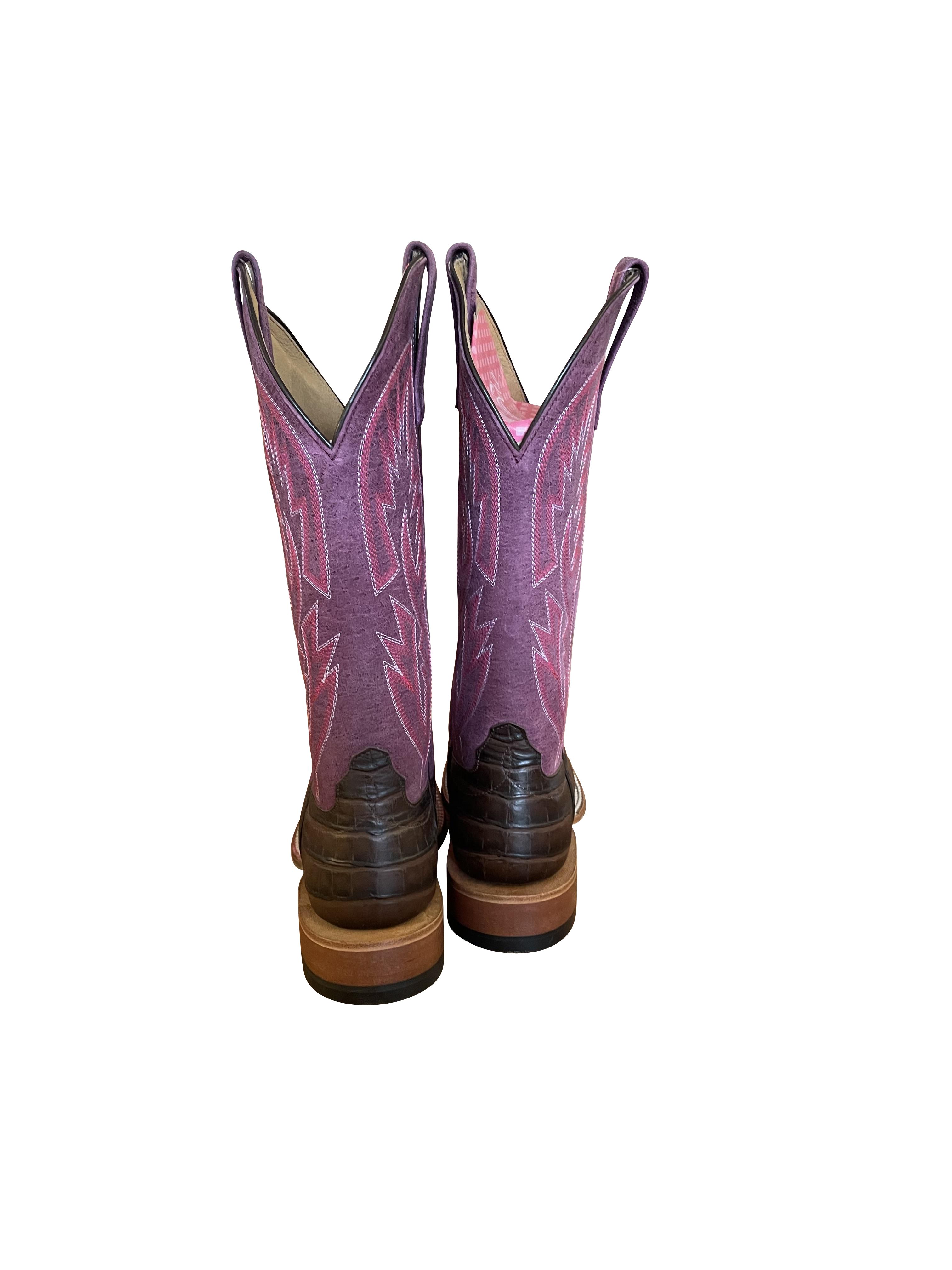 Stiefel MB Chocolate Caiman