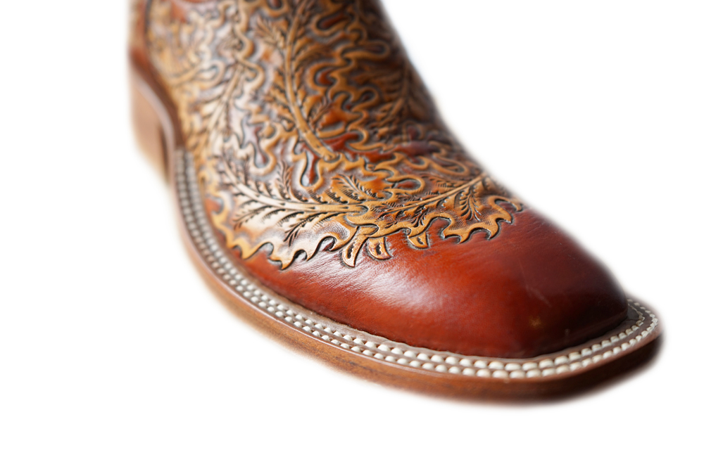 Acorn Hand Tooled Ladys Rio's Stiefel