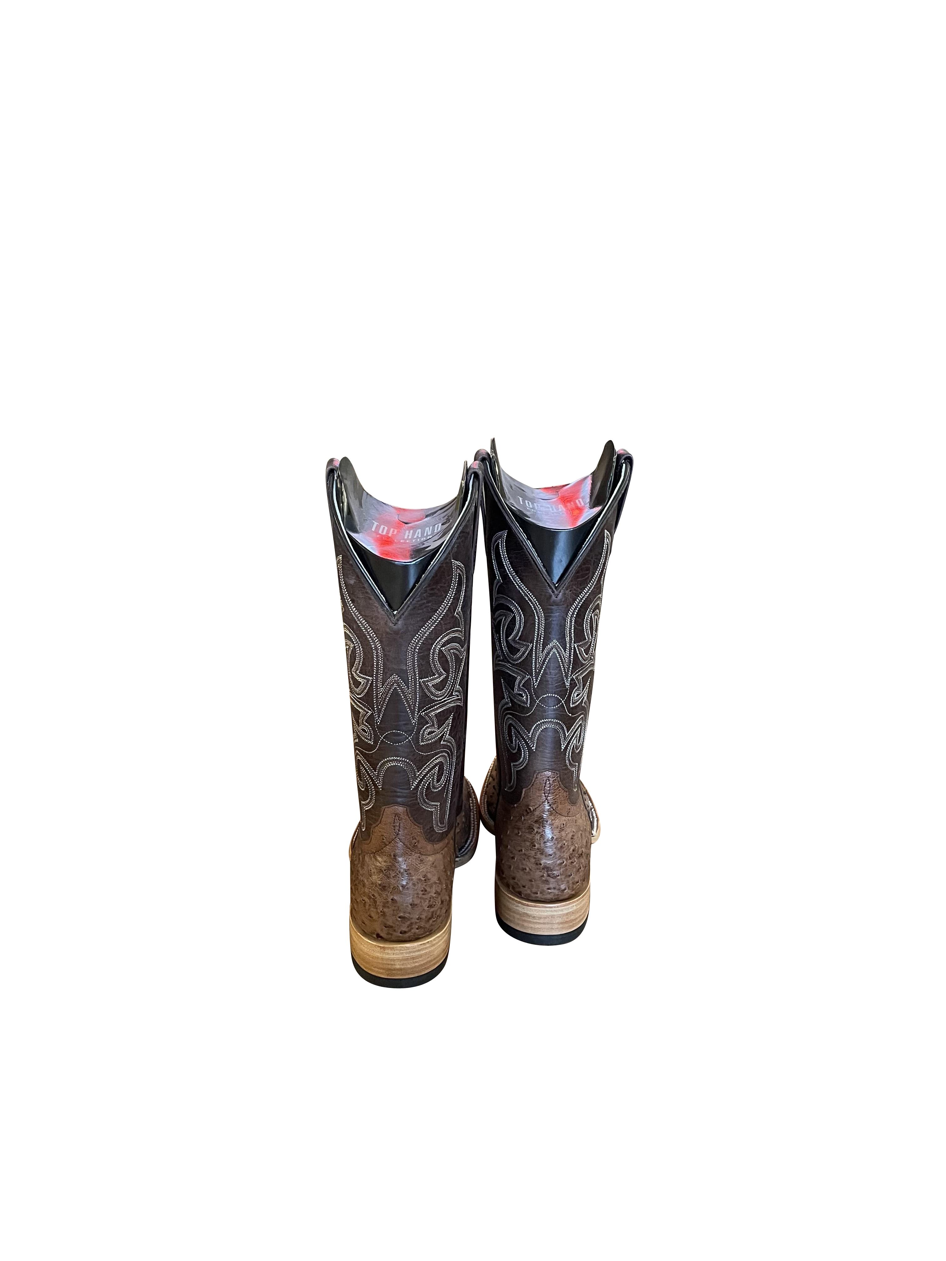 Stiefel HP Real Ostrich/Chocolate