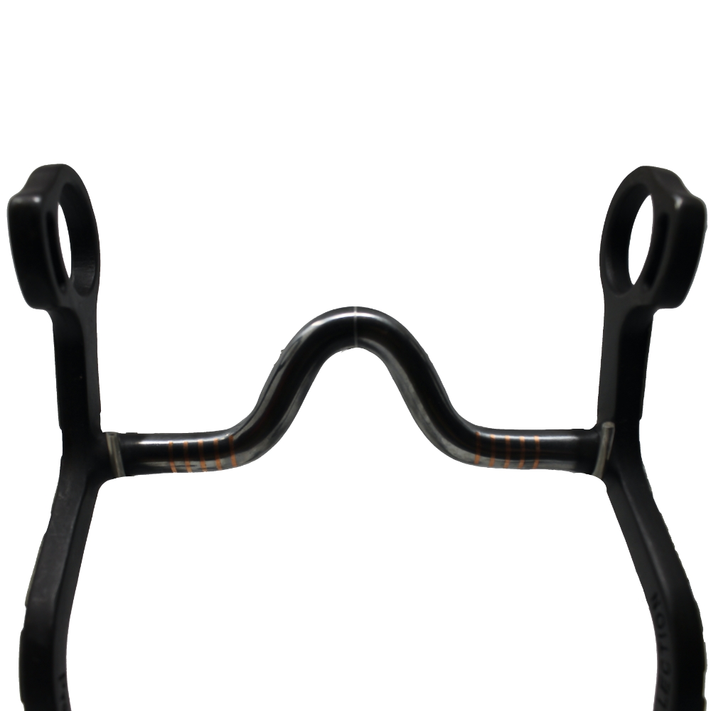 Professional's Choice - Medium Port Bit - Black mit Streifen-Verzierung