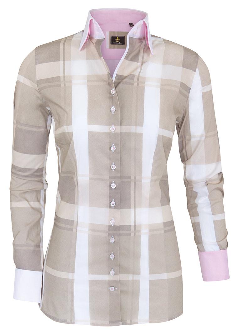 Fior da Liso Bluse Cecilie Simply Taupe