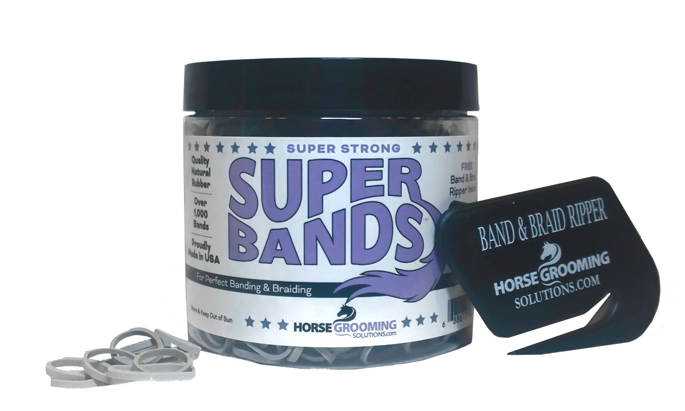 Super Bands Mähnengummis von Horse Grooming Solutions