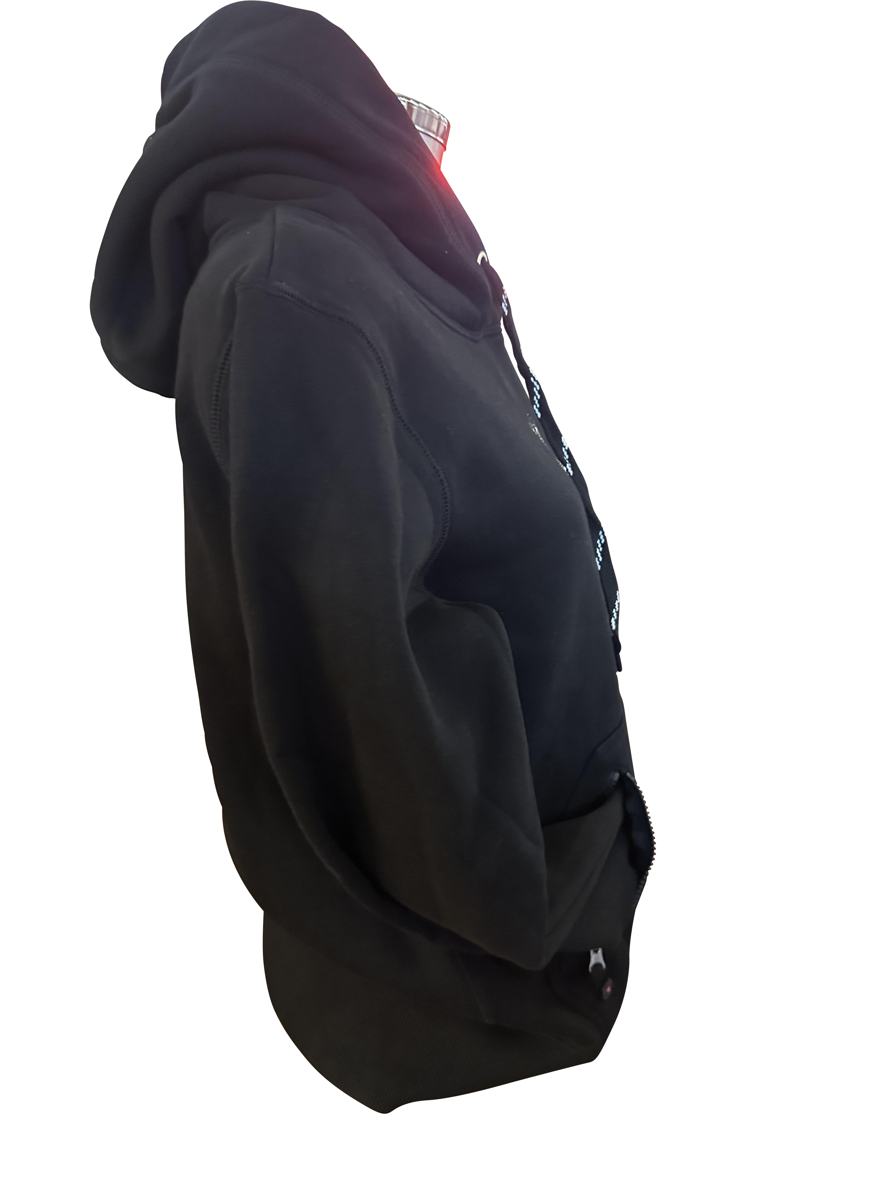 Hoody Crown Sequin in black
